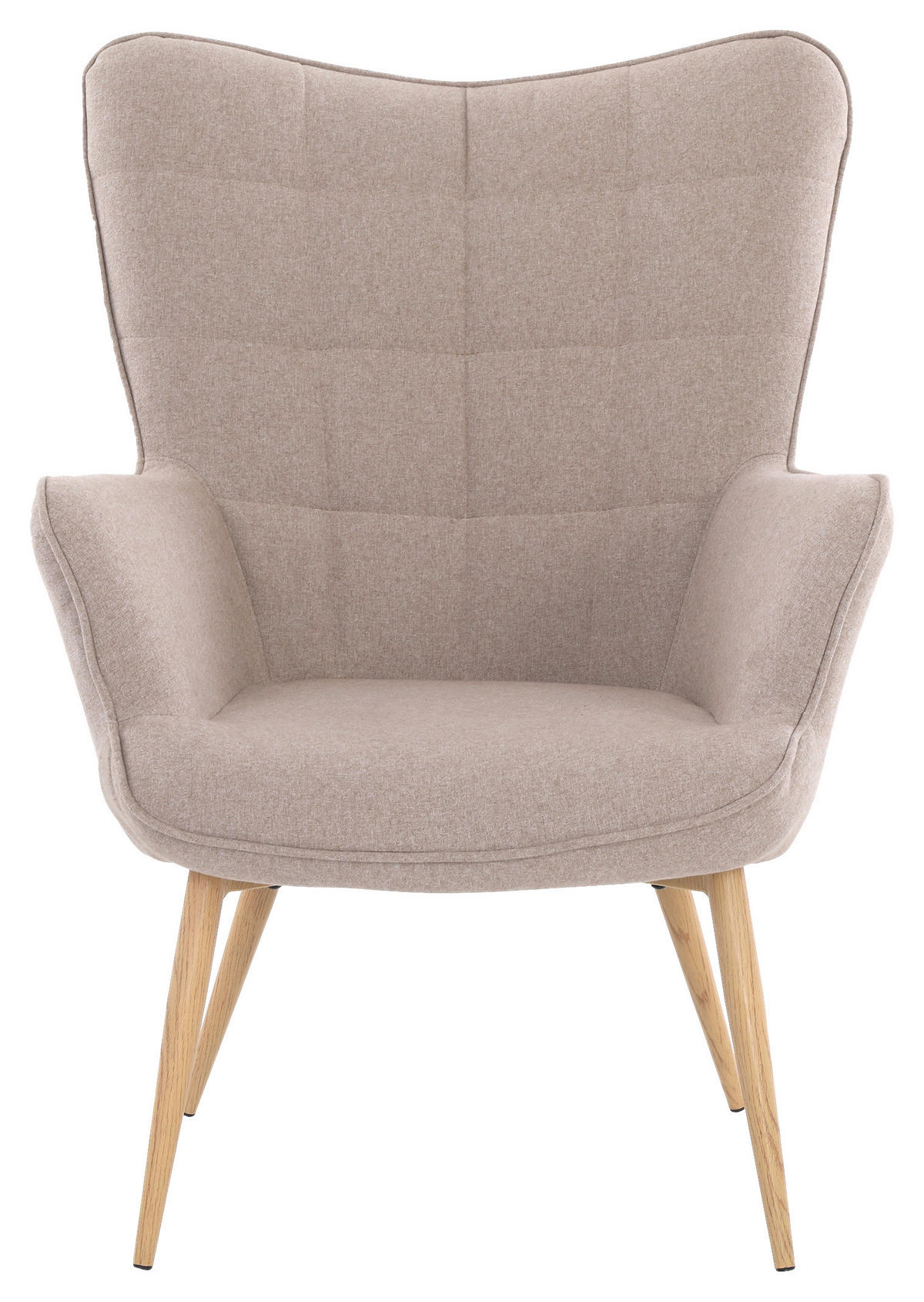 byLIVING Sessel UTA sand natur Stoff Metall B/H/T: ca. 72x97x80 cm UTA - sand/natur (72,00/97,00/80,00cm) - byLIVING