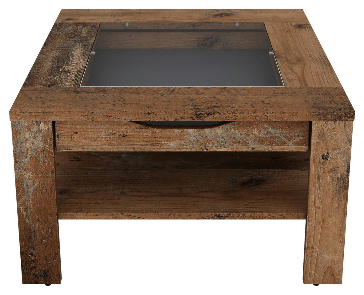 Couchtisch RALPH Eiche Old Wood Nachbildung B/H/T: ca. 67x43x67 cm RALPH - Eiche (67,00/43,00/67,00cm) - byLIVING