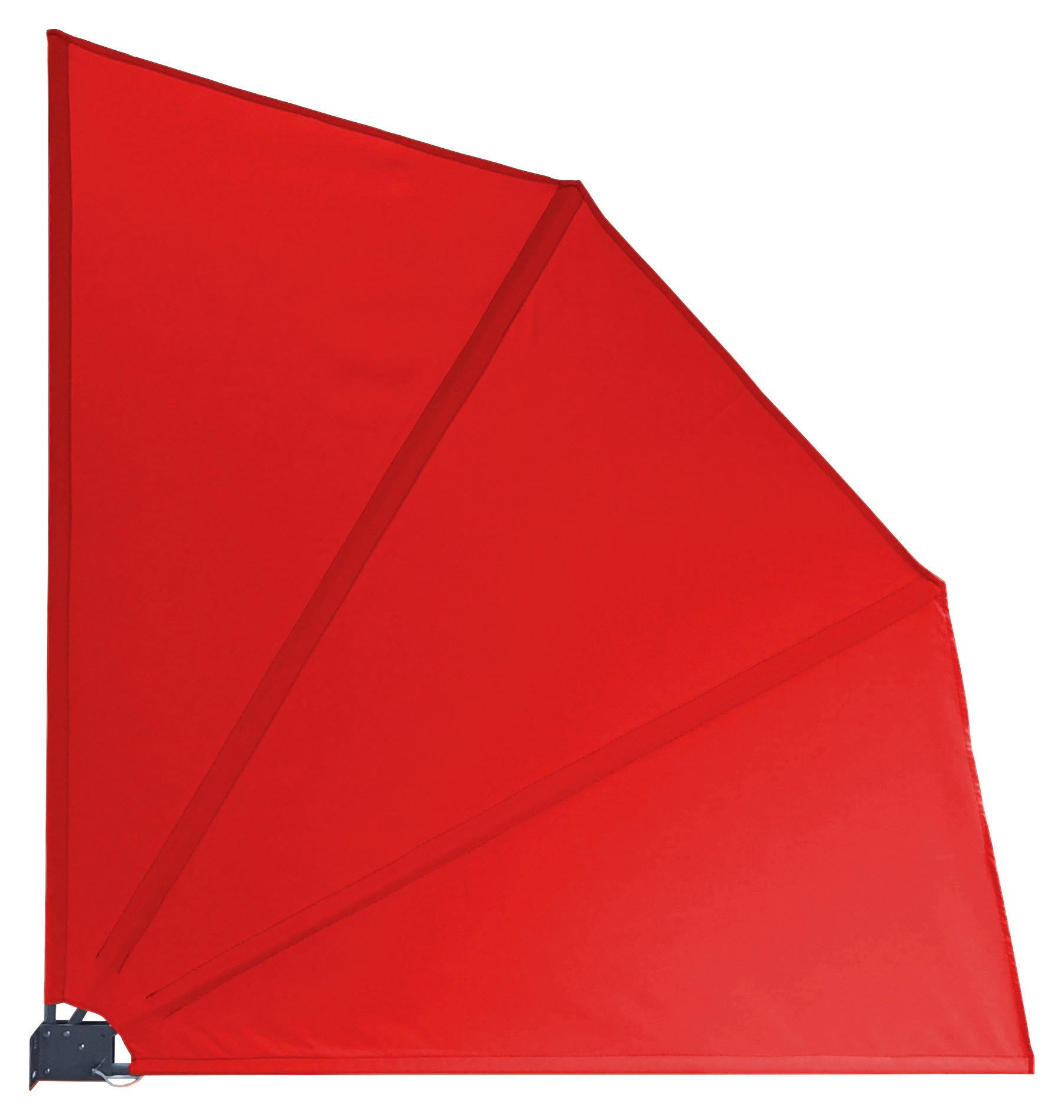 Grasekamp Balkonfächer rot Polyester-Mischgewebe B/L: ca. 120x120 cm