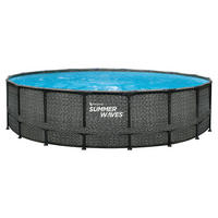 Summer Waves Poolset Elite H/D: ca. 132x549 cm Elite - grau (549,00/132,00cm) - Summer Waves