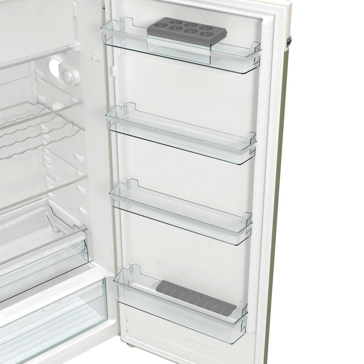 Gorenje VW-Retro-Kühlschrank OBRB615DOL grün B/H/L: ca. 59,5x152,5x66,1 cm Kühlschrank_VW-Retro OBRB615DOL - grün (66,10/59,50/152,50cm) - Gorenje