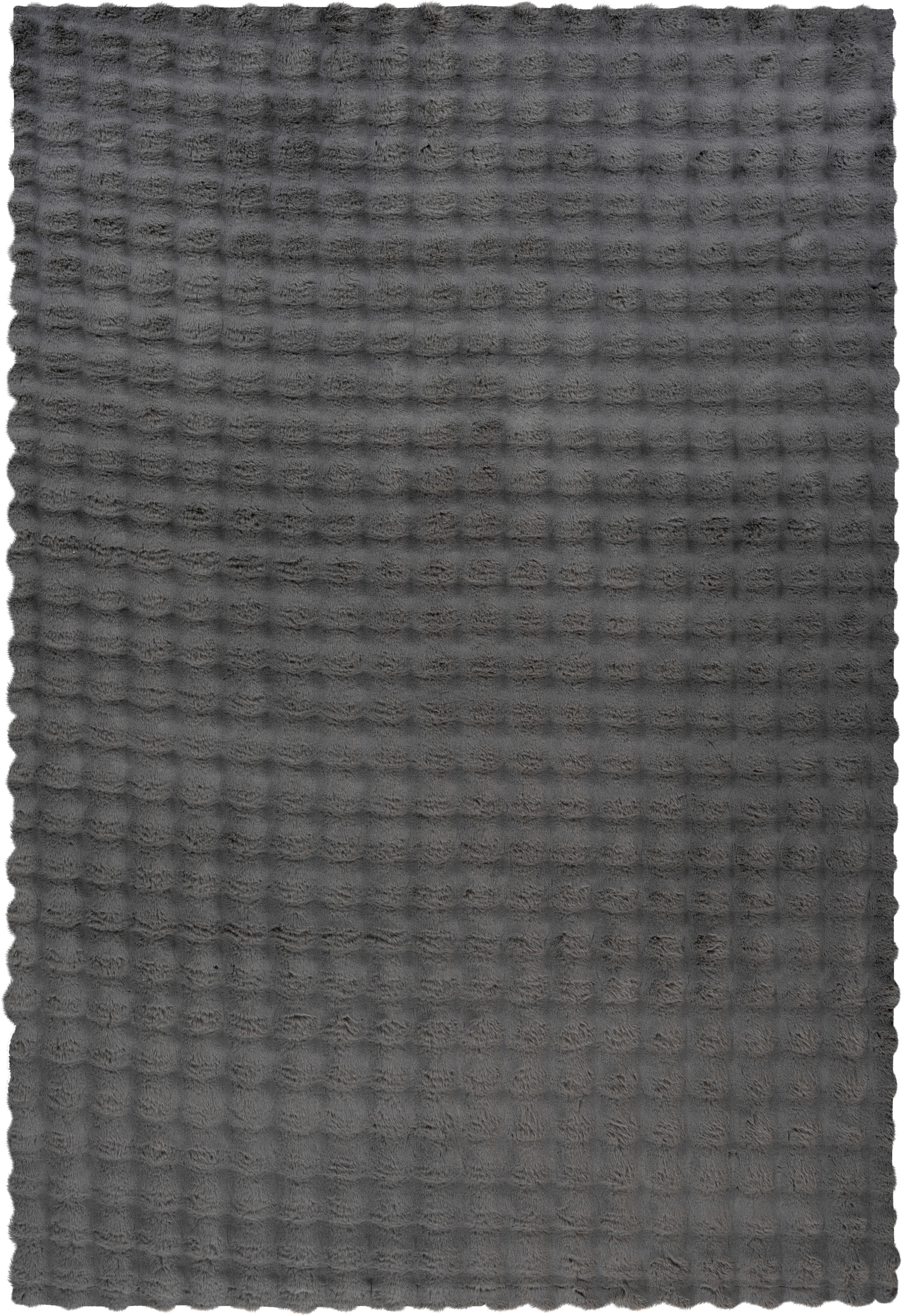 Kayoom Hochflorteppich Harmony 825 Graphit B/H/L: ca. 80x4x150 cm Harmony 825 - Graphit (150,00/80,00/4,00cm) - Kayoom
