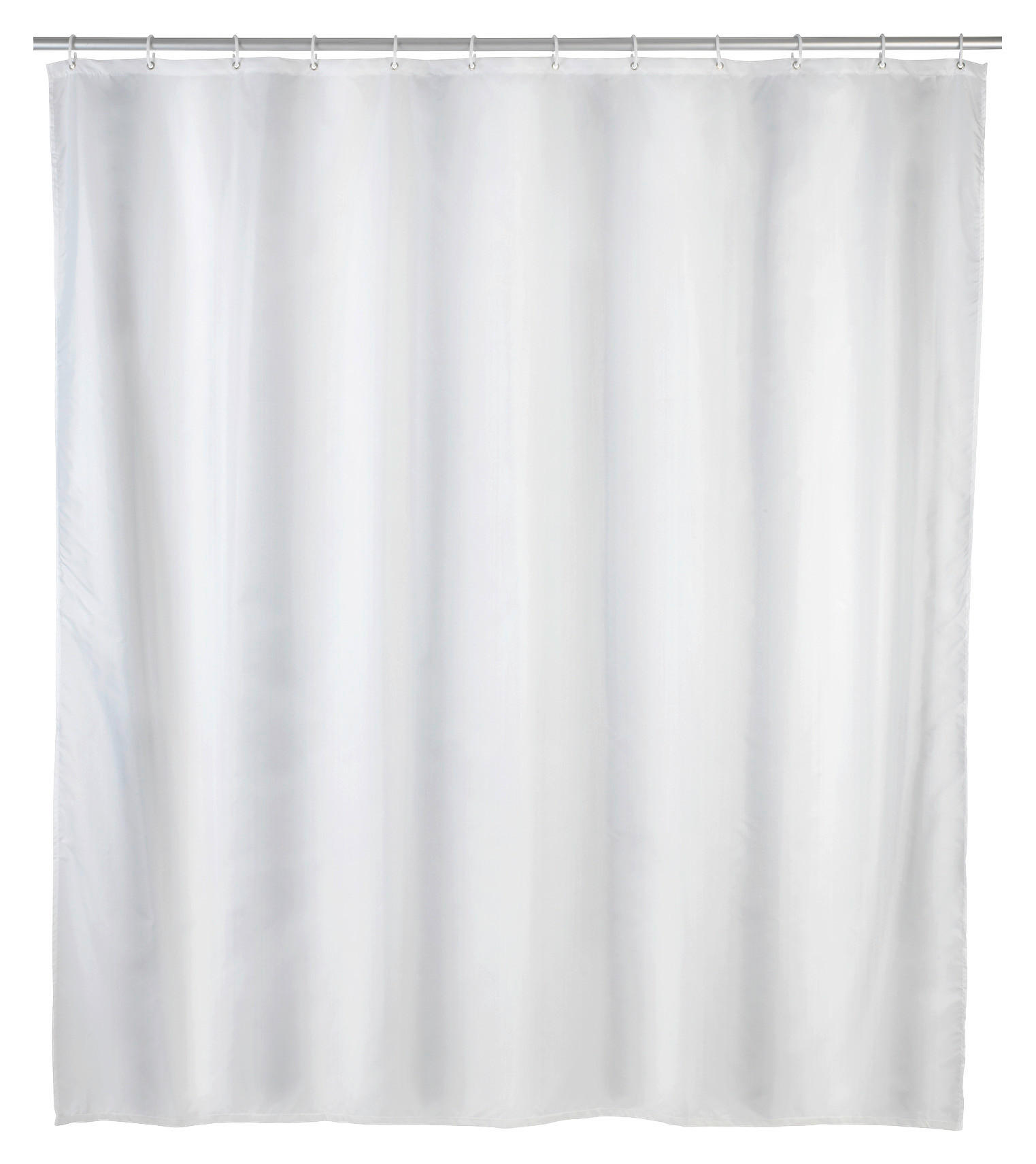 Duschvorhang weiß Kunststoff B/L: ca. 180x200 cm Duschvorhang_Uni weiß - weiß (180,00/200,00cm) - Wenko