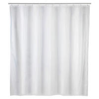 Duschvorhang weiß Kunststoff B/L: ca. 180x200 cm Duschvorhang_Uni_weiß_Wenko - weiß (180,00/200,00cm) - WENKO