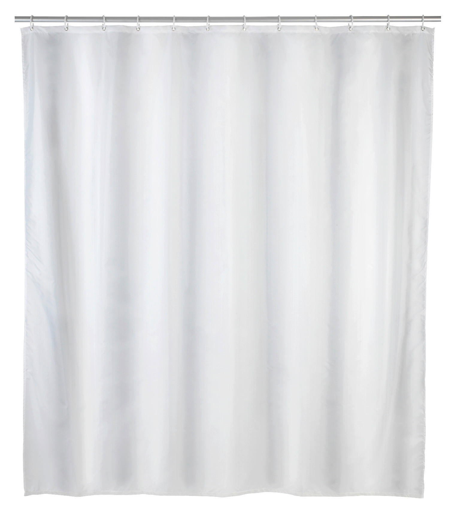 Duschvorhang weiß Kunststoff B/L: ca. 180x200 cm