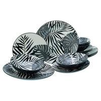 CreaTable Tafelservice TROPICANA multicolor Steinzeug 12 tlg. TROPICANA - multicolor - CreaTable