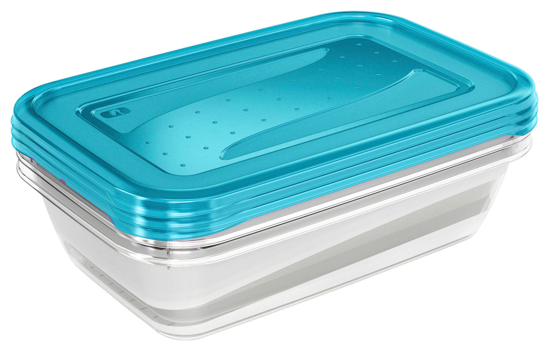 keeeper Frischhaltedosenset transparent B/H/L: ca. 19x7x29 cm Frischhaltedosenset_Fredo_3tlg. - blau/transparent (29,00/19,00/7,00cm) - keeeper