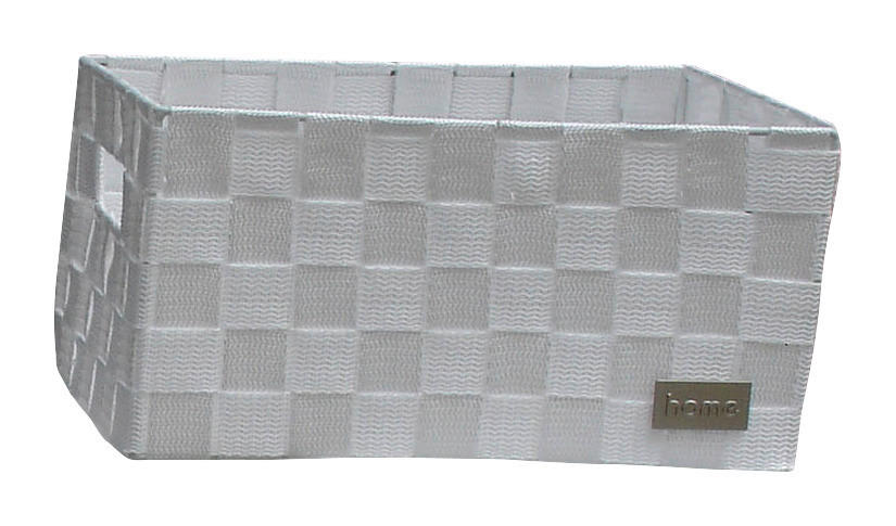 POCOline Aufbewahrungskorb weiß Nylon B/H/L: ca. 14x18x28 cm Korb_Nina_S weiß - weiß (28,00/14,00/18,00cm) - POCOline