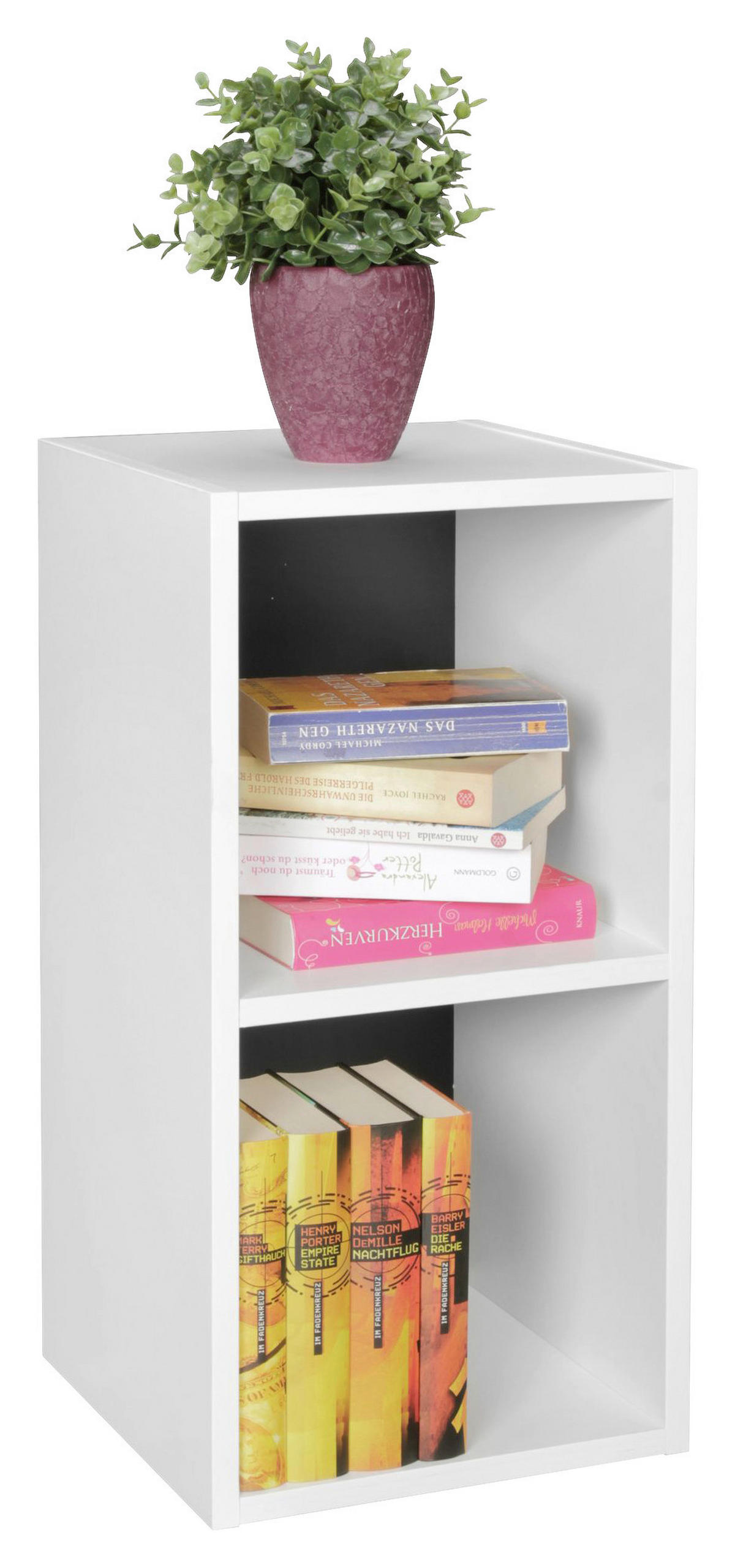 Standregal weiß B/H/T: ca. 30x60x30 cm Standregal - weiß (30,00/60,00/30,00cm) - Wohnling