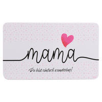 Schneidbrett Frühstücksbrettchen_Mama - weiß (23,50/14,00/0,40cm)