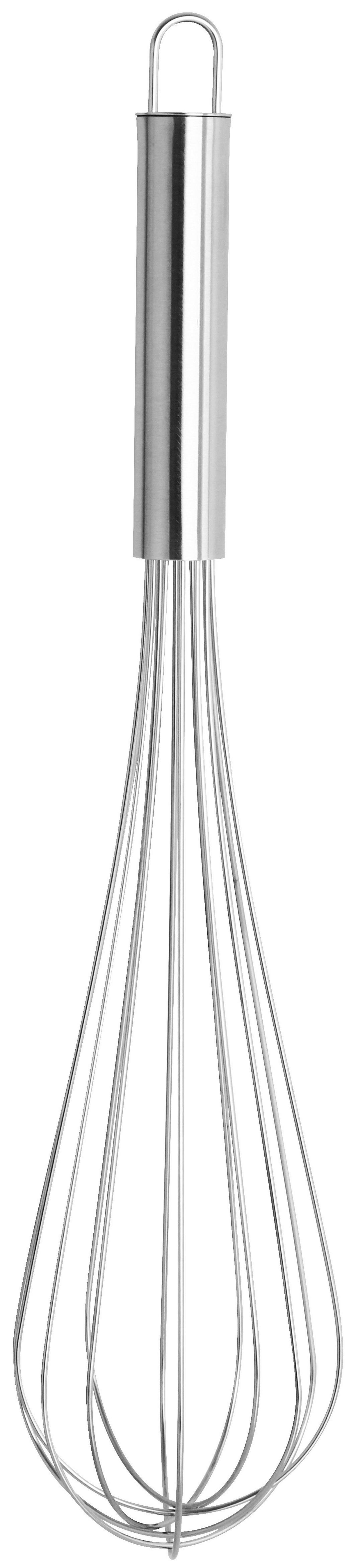 Fackelmann Schneebesen silber Edelstahl B/H/T: ca. 6x6x31,5 cm Schneebesen_Nirosta 32cm - silber (6,00/6,00/31,50cm) - Fackelmann