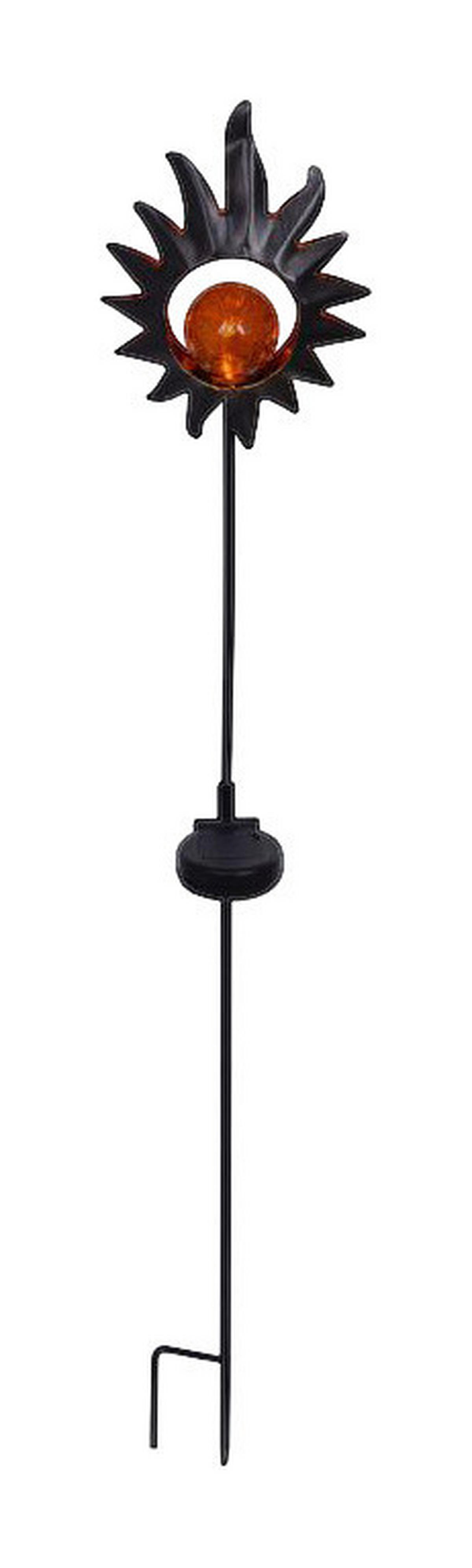LED Solarspieß NV5227247 braun Glas B/H/T: ca. 19x93x19 cm Sonne - braun (19,00/93,00/19,00cm) - Näve Leuchten