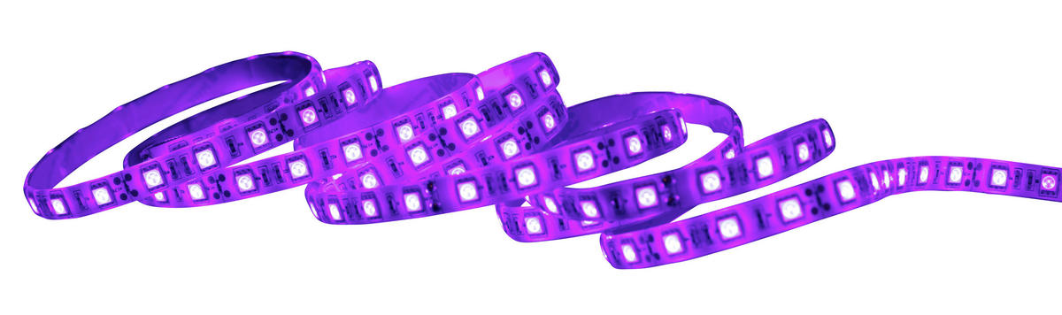 Näve Leuchten LED-Stripe 5126800 violett Kunststoff B/T: ca. 0,8x300 cm UV-LED Stripe - violett (0,80/300,00cm) - Näve Leuchten