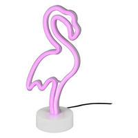 Reality Tischleuchte R55240101 weiß Kunststoff B/H/T: ca. 15x32x10 cm Flamingo - weiß (15,00/32,00/10,00cm) - Reality