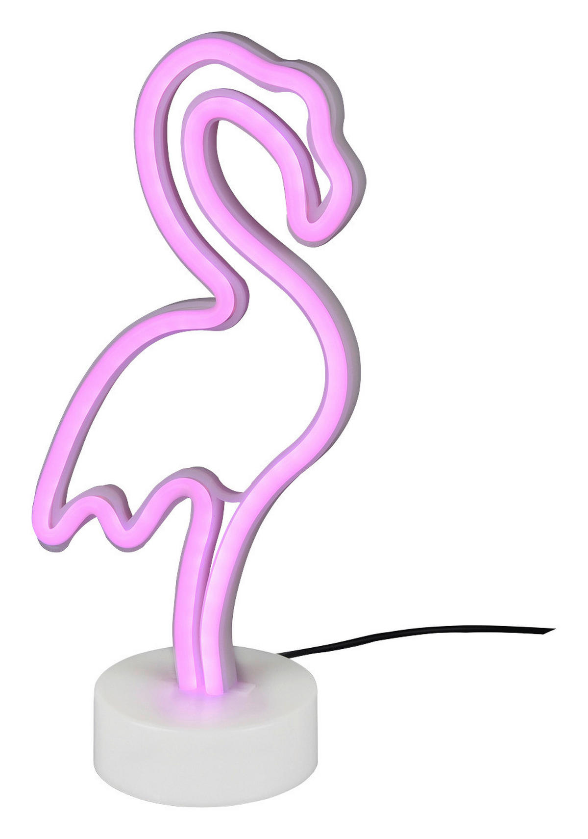 Reality Tischleuchte R55240101 weiß Kunststoff B/H/T: ca. 15x32x10 cm Flamingo - weiß (15,00/32,00/10,00cm) - Reality