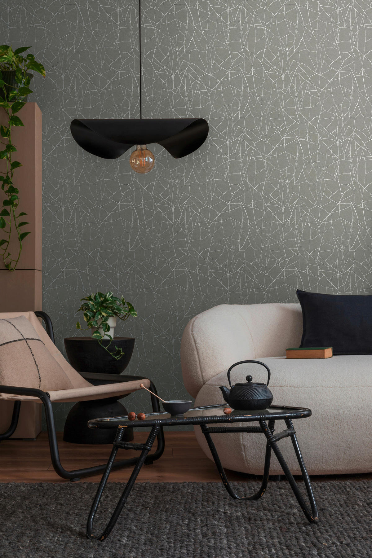 A.S.Création Vliestapete grau weiß B/H/D: ca. 53x1005x9,7 cm Vliestapete - weiß/grau (9,70/1005,00cm) - A.S.Creation