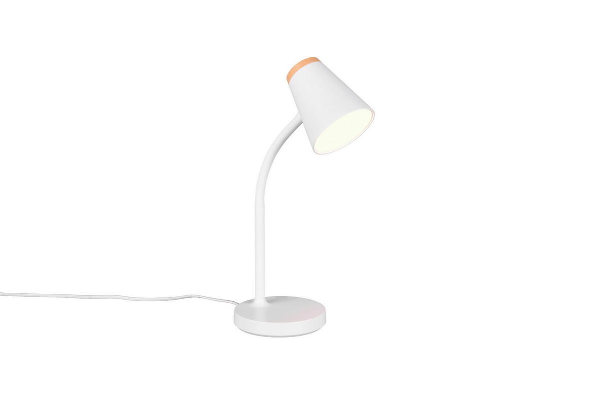Reality LED-Tischleuchte weiß Kunststoff H/D: ca. 36x13 cm LED-Tischleuchte_Hadley - weiß (13,00/36,00cm) - Reality