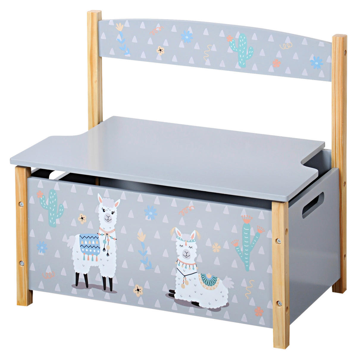 Kesper Kinder-Sitzbank Alpaka grau B/H/L: ca. 60x56x34,5 cm Alpaka - grau (34,50/60,00/56,00cm) - Kesper