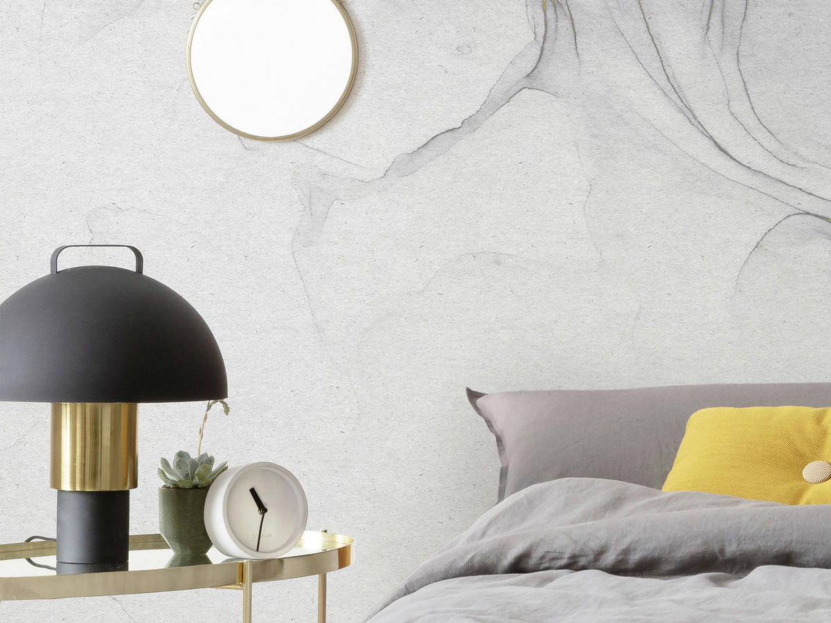 Komar Fototapete Ink Gold Fluid B/L: ca. 300x280 cm Ink Gold Fluid - (300,00/280,00cm) - Komar