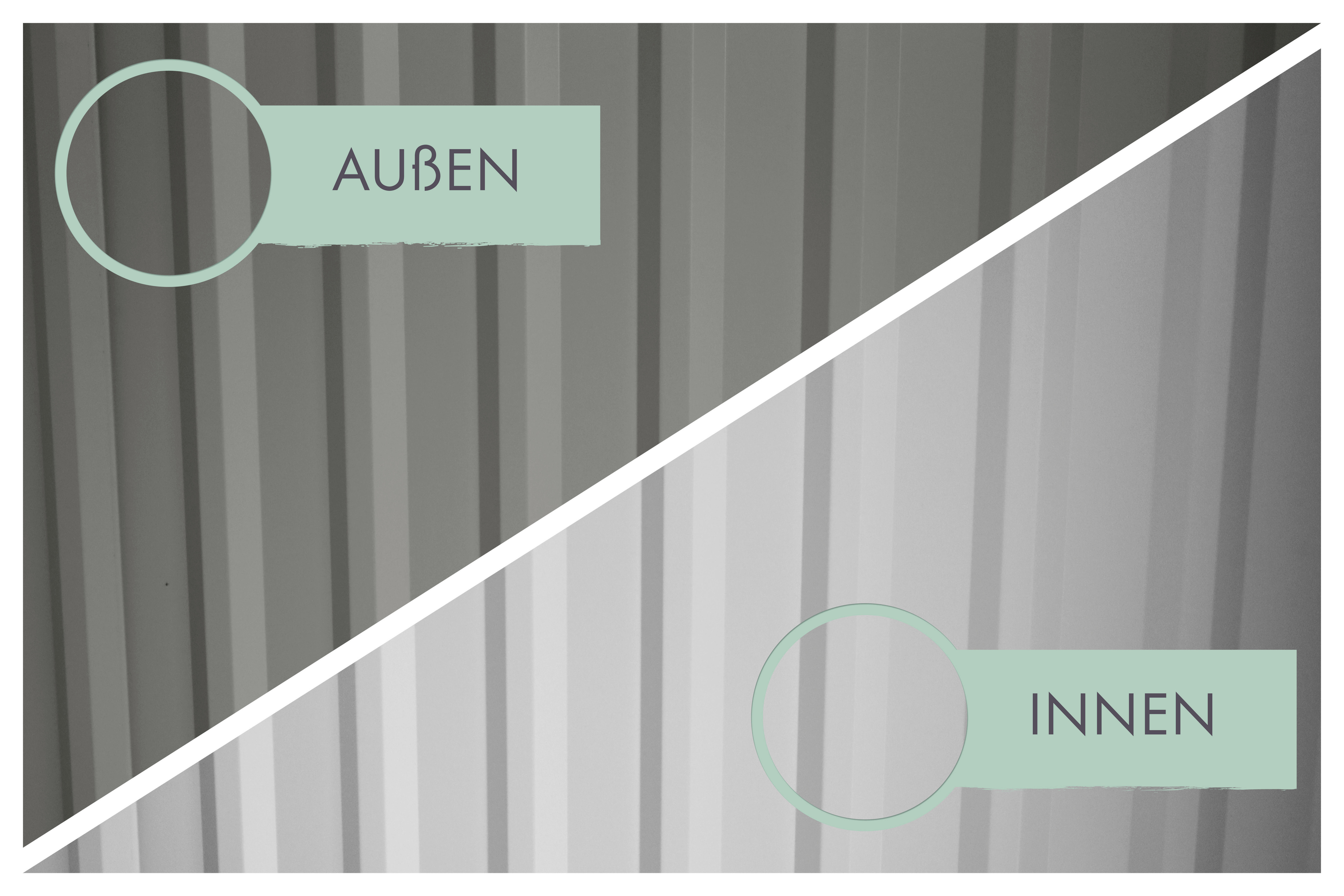 Thumbnail - Karibu Gartenhaus Indra 3,5 grau B/H/T: ca. 289x213x289 cm