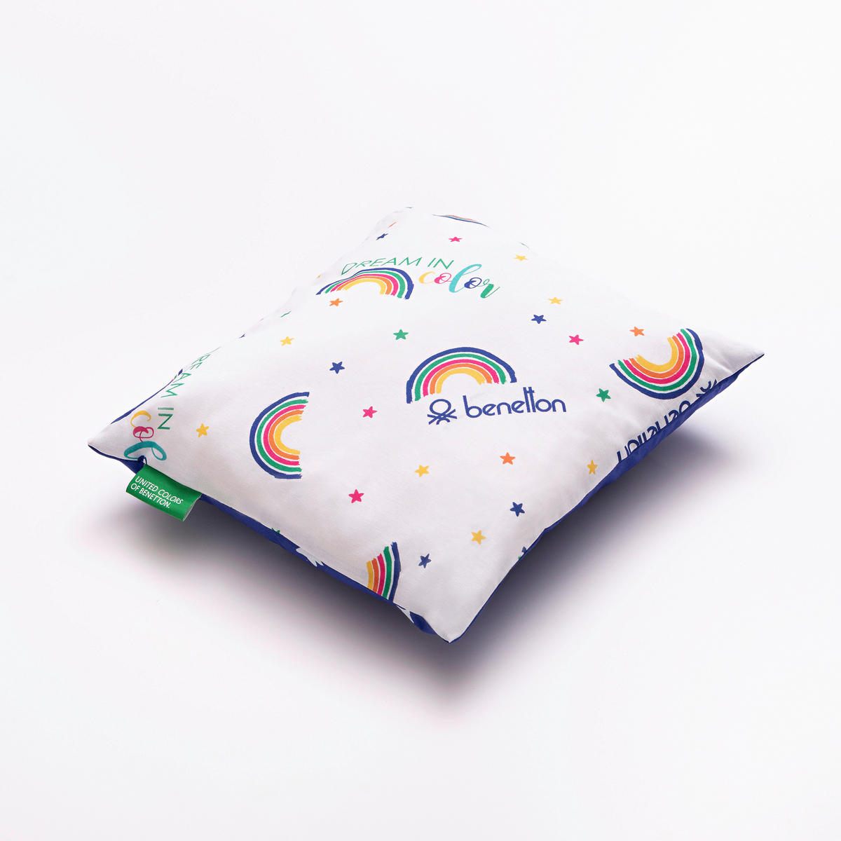 Dekokissen RAINBOW KIDS bunt Baumwolle B/L: ca. 30x30 cm RAINBOW KIDS - weiß/bunt (30,00/30,00cm) - BENETTON