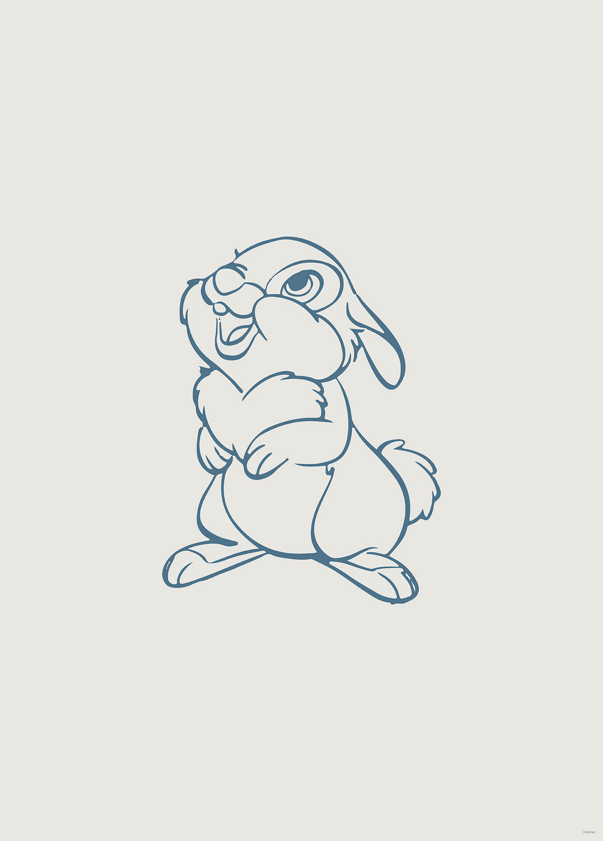 Komar Poster Hey Thumper Disney B/L: ca. 50x70 cm Hey Thumper - (50,00/70,00cm) - Komar