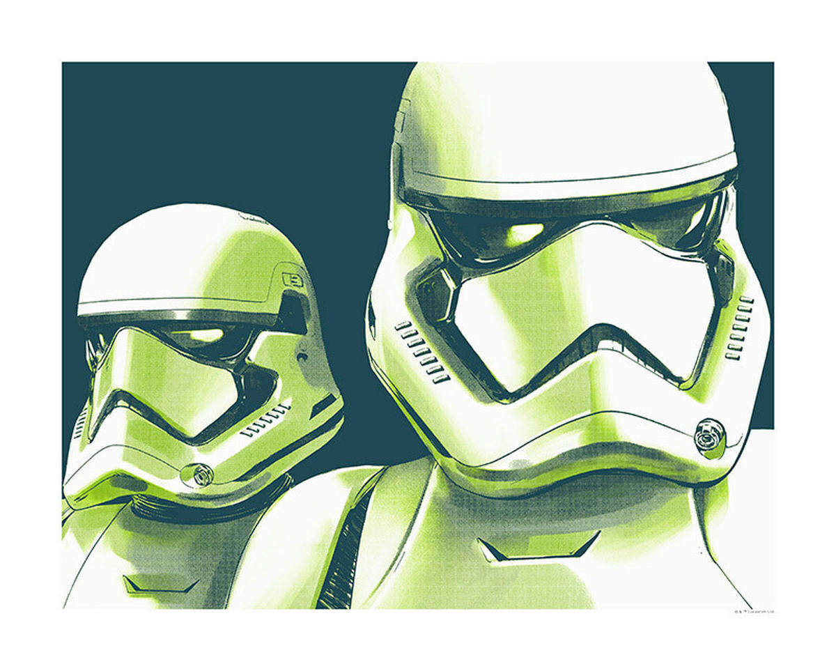 Komar Poster Star Wars Faces Stormtrooper Star Wars B/L: ca. 50x40 cm Star Wars Faces Stormtrooper - (50,00/40,00cm) - Komar