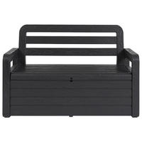 Toomax Gartenbank Foreverspring schwarz Kunststoff B/H/L: ca. 58x89x133 cm Foreverspring - schwarz (133,00/58,00/89,00cm) - Toomax