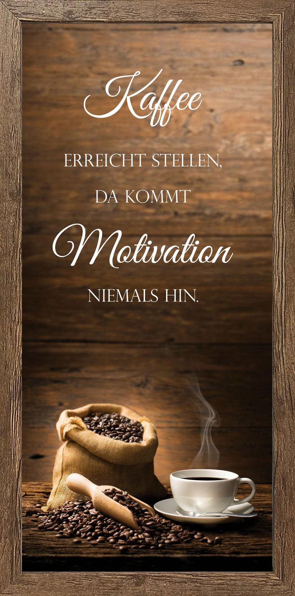Keilrahmenbild Spruch B/H: ca. 49x23 cm Bild_Cheb 23x49cm - (49,00/23,00cm)