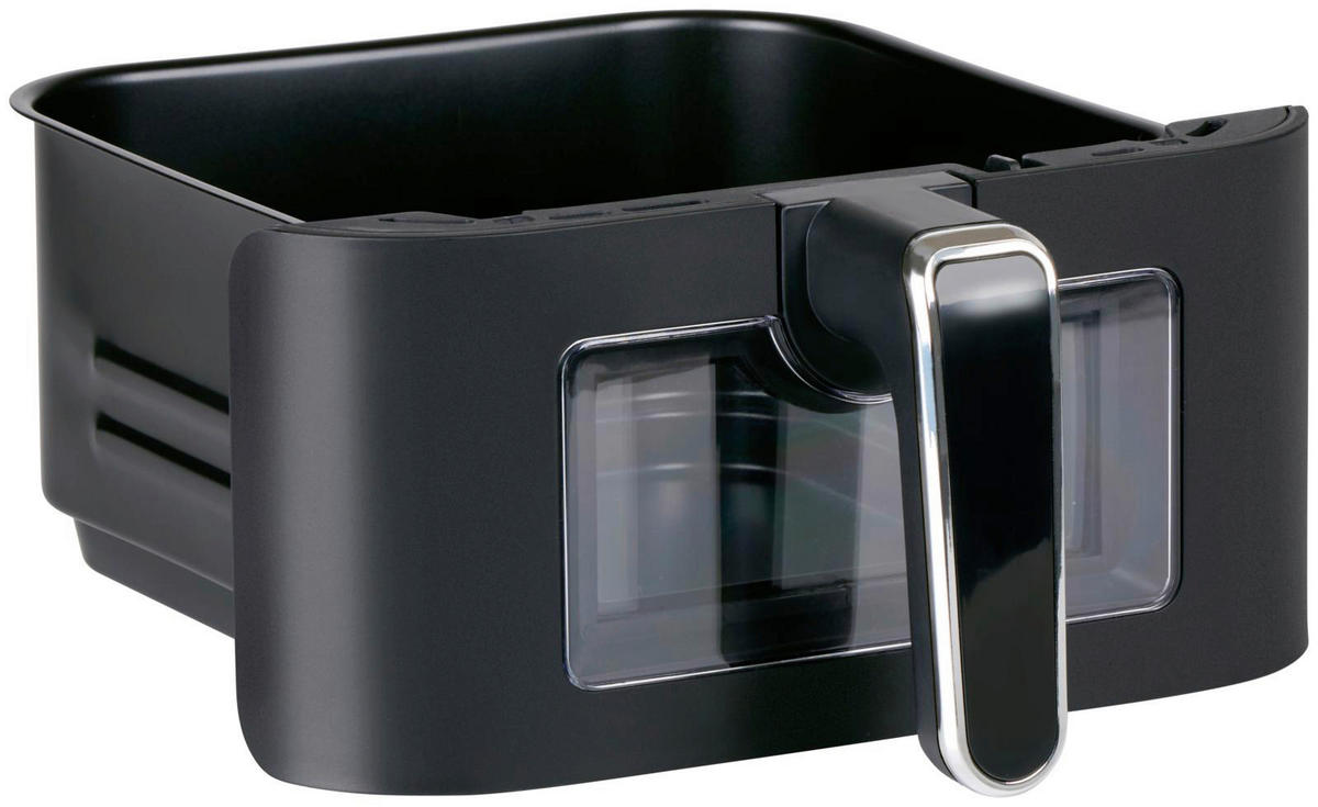 Heißluftfritteuse 871125239950 schwarz Kunststoff B/H/L: ca. 29x38x35 cm ca. 5,5 l Doppel-Heißluftfritteuse - schwarz (35,00/29,00/38,00cm)