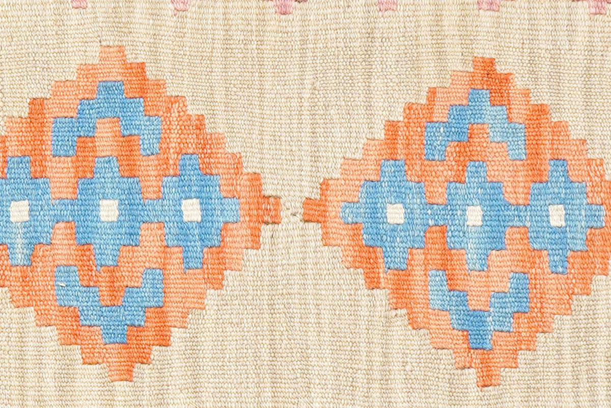 PersaTepp Teppich Kelim Gashgai blau B/H/L: ca. 57x1x190 cm Kelim Gashgai - blau/beige (190,00/57,00/1,00cm) - PersaTepp