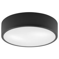 Lamkur Deckenleuchte DANTE 43968 schwarz Stahl Glas H/L: ca. 8x37 cm E27 2 Brennstellen Dante - schwarz (37,00cm) - Lamkur