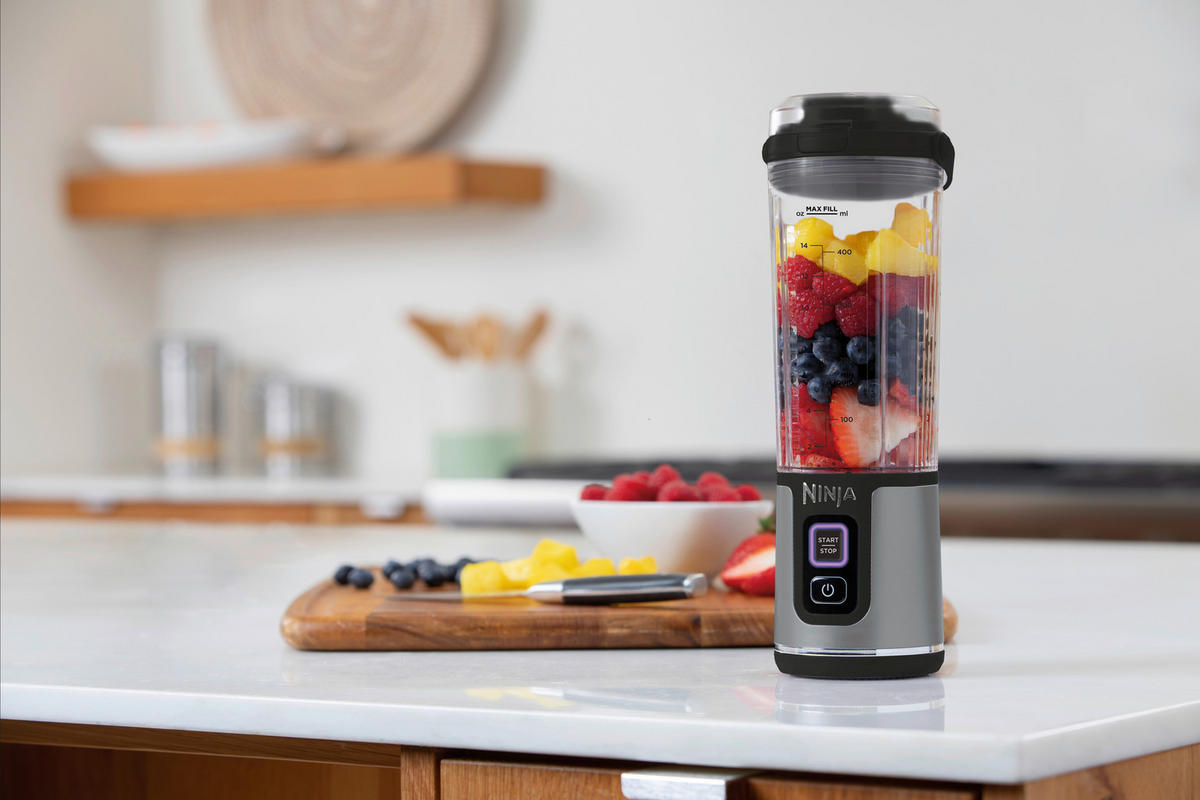 Ninja Standmixer schwarz Kunststoff Edelstahl B/H/L: ca. 9x27x8,5 cm Blast BC151EUBK - schwarz (8,50/9,00/27,00cm) - Ninja