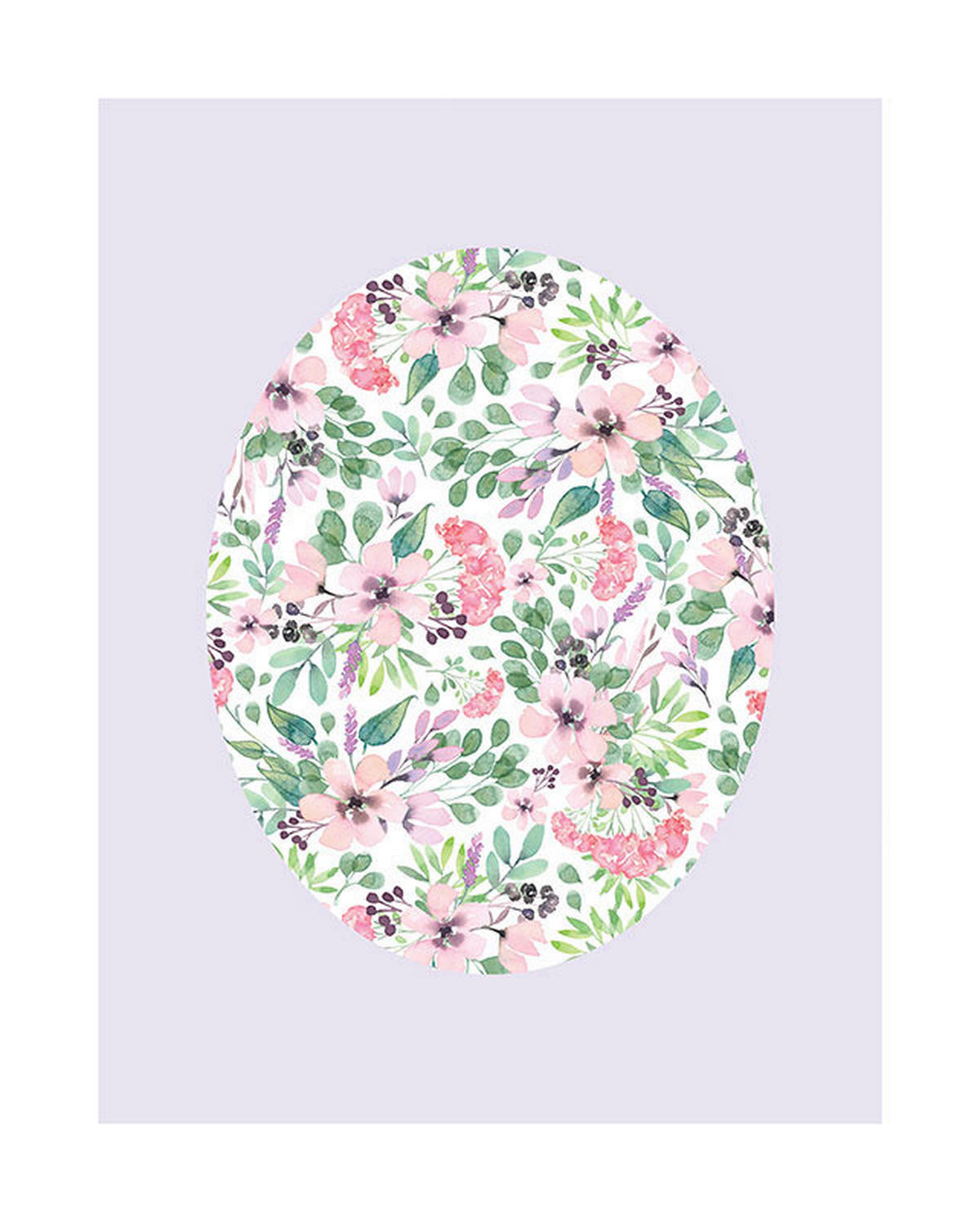 Komar Poster Shelly Patterns Lavender Blumen B/L: ca. 40x50 cm Shelly Patterns Lavender - (40,00/50,00cm) - Komar