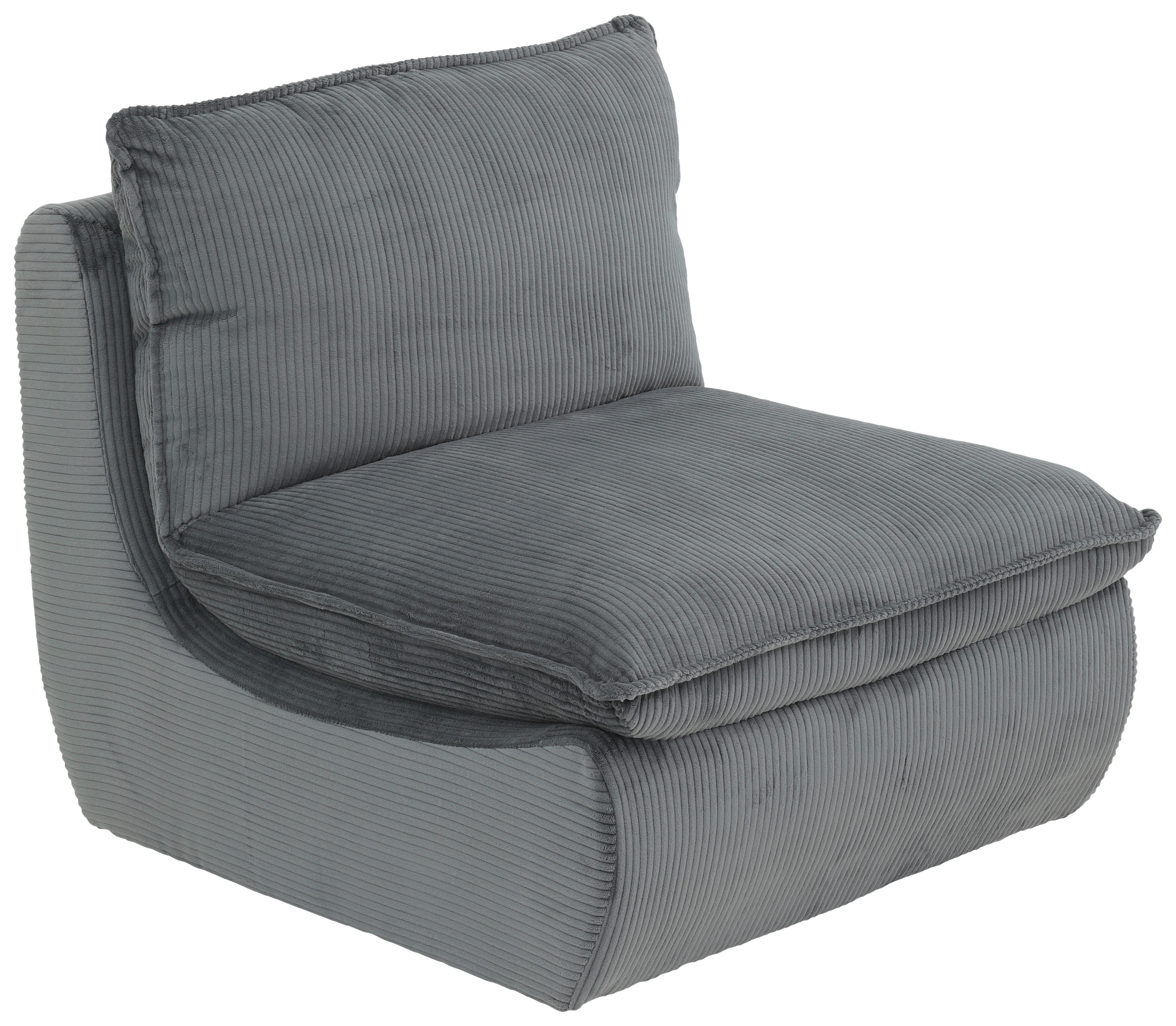 Sessel Rhodos dunkelgrau Microfaser B/H/T: ca. 74x77x87 cm Rhodos - dunkelgrau (74,00/77,00/87,00cm) - Hela