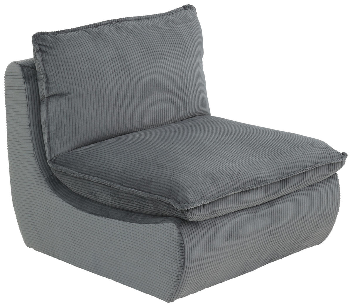 Sessel Rhodos dunkelgrau Microfaser B/H/T: ca. 74x77x87 cm Rhodos - dunkelgrau (74,00/77,00/87,00cm) - Hela