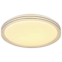 GLOBO LED-Deckenleuchte VELENO 41263-24 transparent Opal weiß Kunststoff Metall H/D: ca. 7x49 cm VELENO - weiß/Opal (49,00/7,00cm) - GLOBO