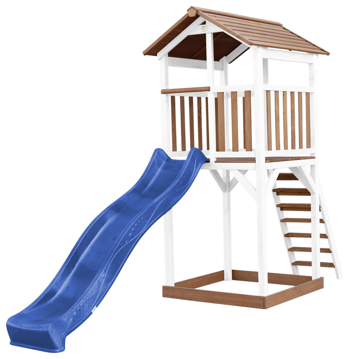 AXI Spielturm Beach Tower braun B/H/L: ca. 111x242x349 cm Beach Tower - braun/blau (349,00/111,00/242,00cm) - AXI
