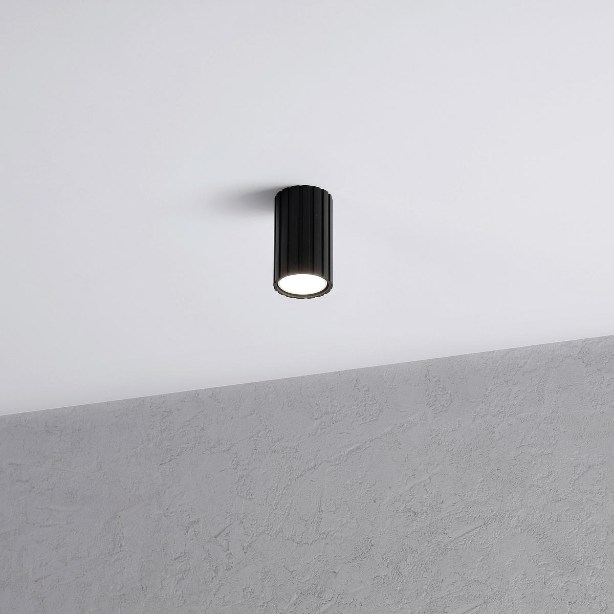 Lamkur Strahler schwarz Stahl B/H/L: ca. 6,5x10x6,5 cm 1 Brennstellen Prisma - schwarz (6,50/6,50/10,00cm) - Lamkur