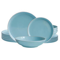 ECHTWERK Tafelservice Nerea mint Steingut 12 tlg. Nerea - mint (39,00/32,00/33,50cm) - ECHTWERK