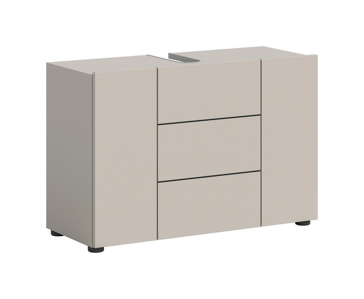 Waschbeckenunterschrank VIRA Cashmere schwarz B/H/T: ca. 82x56x34 cm VIRA - schwarz/Cashmere (82,00/56,00/34,00cm) - xonox.home