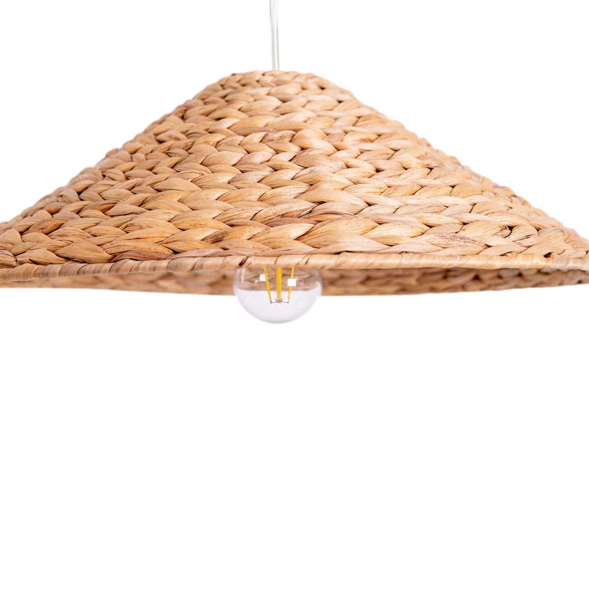 Näve Leuchten Pendelleuchte 7088027 natur B/H/T: ca. 45x124x45 cm E27 1 Brennstellen Korb-Pendelleuchte - natur (45,00/124,00/45,00cm) - Näve Leuchten