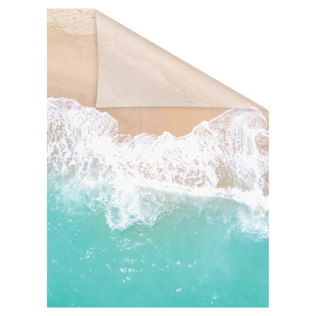 Thumbnail - LICHTBLICK Fensterfolie The Beach Strand The Beach türkis beige B/L: ca. 100x180 cm