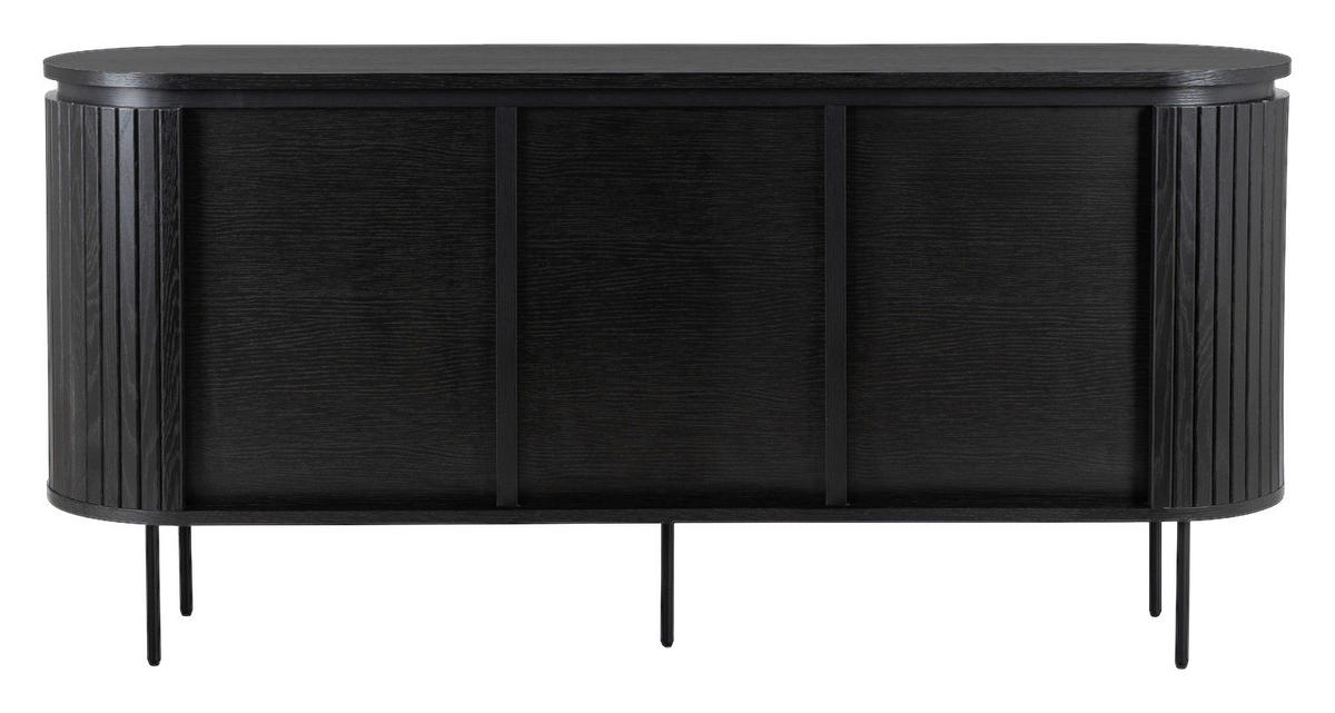 Kommode ALBERI schwarz B/H/T: ca. 160x76x40 cm ALBERI - schwarz (160,00/76,00/40,00cm) - WIPMEB