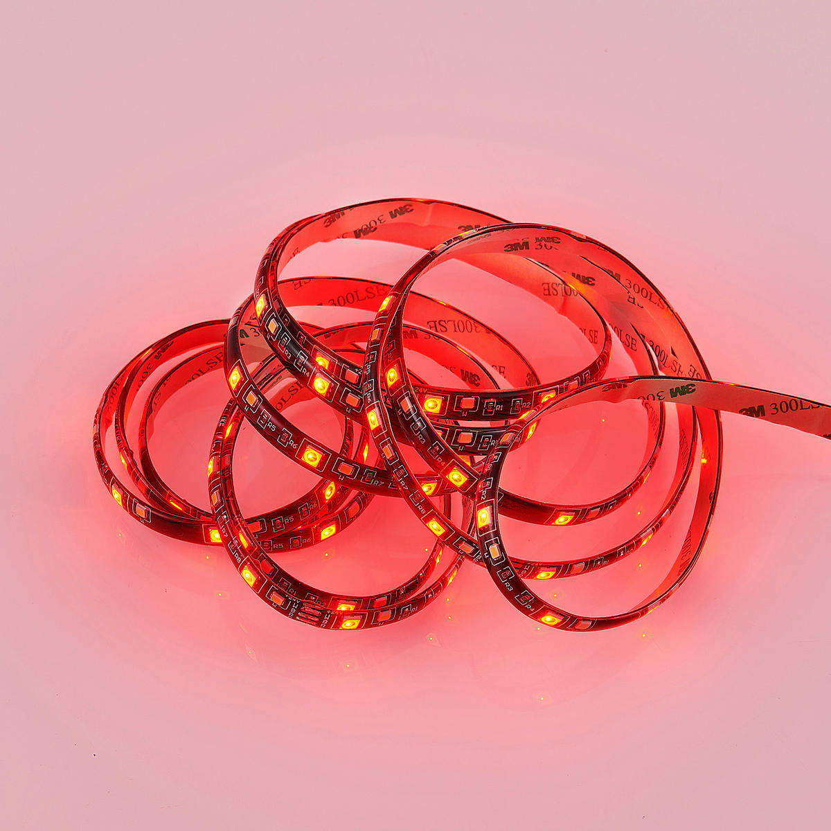 Lichtband schwarz Kunststoff B/L: ca. 1x300 cm LED-Lichtband_Rush - schwarz (1,00/300,00cm)