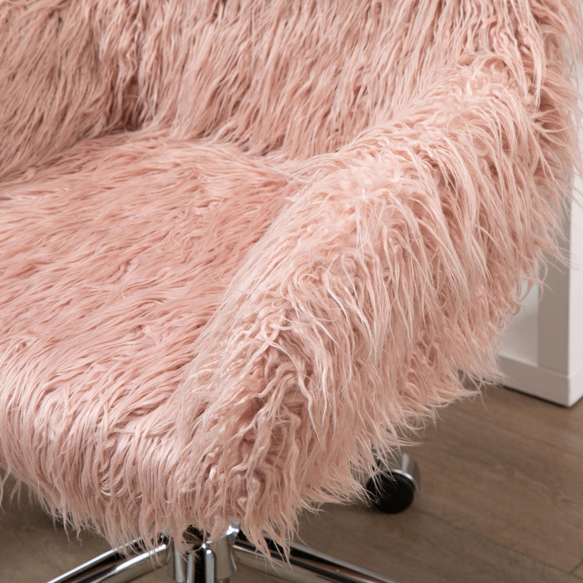 Drehstuhl 921-548PK rosa silber 921-548PK - rosa/silber (57,00/85,00/60,00cm) - Vinsetto