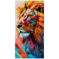 Keilrahmenbild Löwe B/H: ca. 40x20 cm Keilrahmenbild 20x40cm - (40,00/20,00cm)