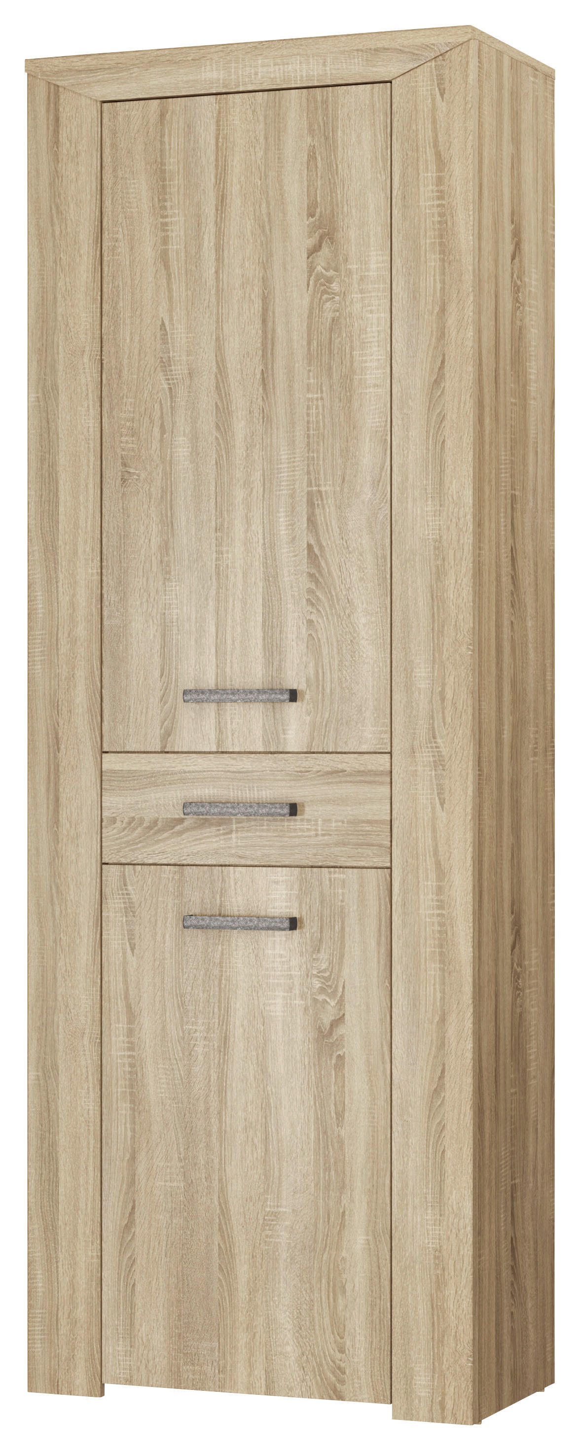 Vitrine Lorenzo Eiche Sonoma Nachbildung B/H/T: ca. 70x197x38 cm Lorenzo - Eiche (70,00/197,00/38,00cm)
