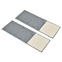 PawHut Tier-Zubehör grau Sisal B/H/L: ca. 45x130x0,3 cm Kratzebrett - grau (0,30/45,00/130,00cm) - PawHut