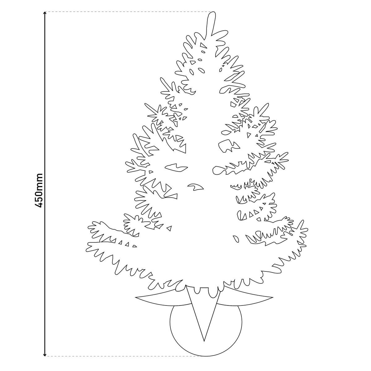 Näve Leuchten LED-Baum LED-Weihnachtsbaum - grün (45,00cm) - Näve Leuchten